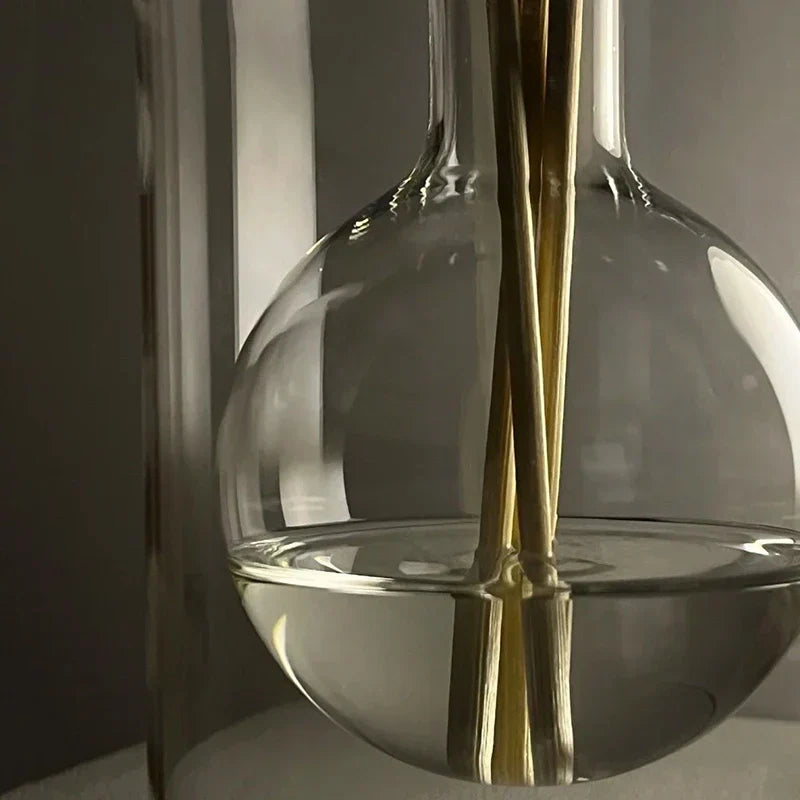 Aroma Diffuser Glass & Wood 8 Reed Sticks