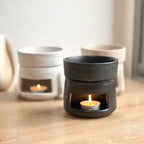 Aromatherapy Diffuser Dual Chamber Porcelain Candlelit