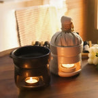 Aromatherapy Diffuser Dual Chamber Porcelain Candlelit