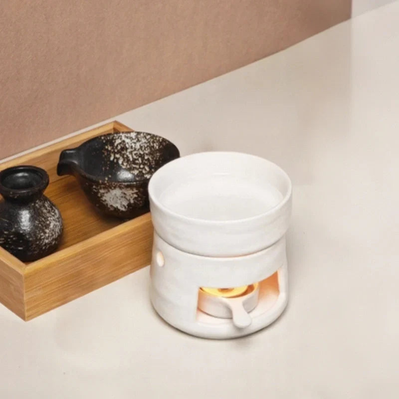 Aromatherapy Diffuser Dual Chamber Porcelain Candlelit