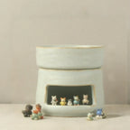 Aromatherapy Diffuser Dual Chamber Porcelain Candlelit