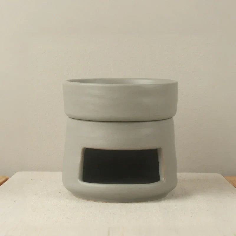 Aromatherapy Diffuser Dual Chamber Porcelain Candlelit