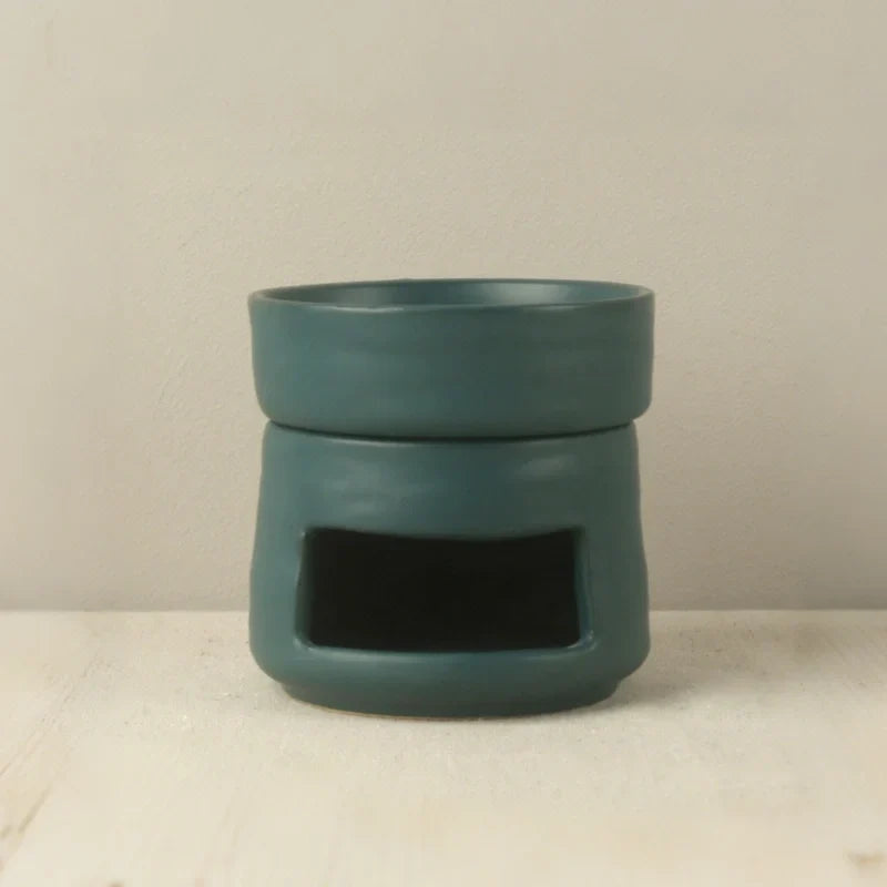 Aromatherapy Diffuser Dual Chamber Porcelain Candlelit