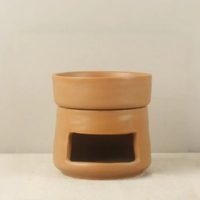 Aromatherapy Diffuser Dual Chamber Porcelain Candlelit