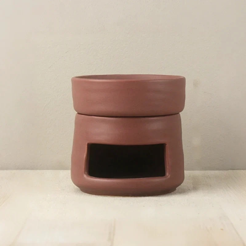 Aromatherapy Diffuser Dual Chamber Porcelain Candlelit