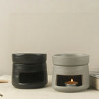 Aromatherapy Diffuser Dual Chamber Porcelain Candlelit