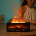 Aromatherapy Diffuser Fireplace Flame LED Auto Shutoff
