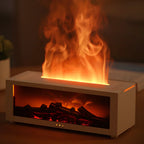 Aromatherapy Diffuser Fireplace Flame LED Auto Shutoff