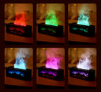 Aromatherapy Diffuser Fireplace Flame LED Auto Shutoff