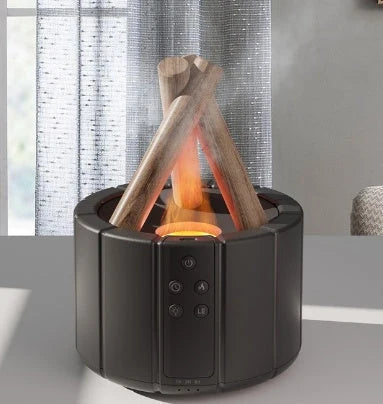 Aromatherapy Humidifier Simulated Flame Whisper-Quiet 280ml