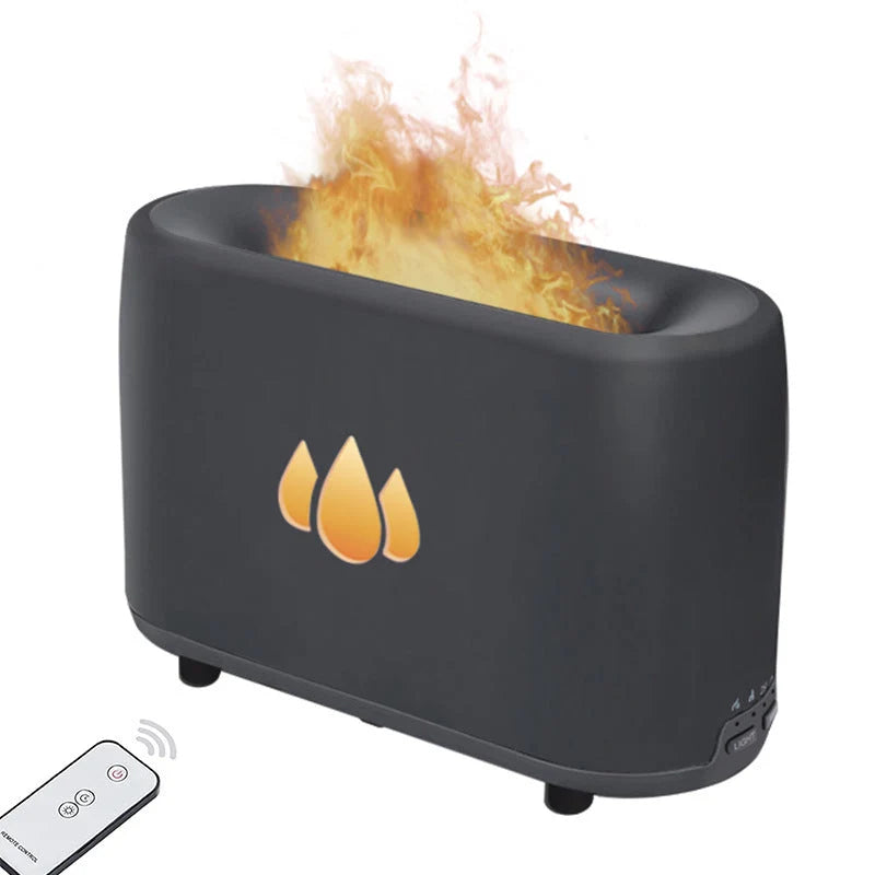 Aromatherapy Humidifier Simulated Flame Whisper-Quiet 280ml