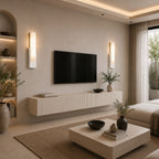 Artificial Alabaster Integrated Warm LED Flush Mount Wall Sconce