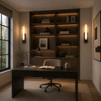 Artificial Alabaster Integrated Warm LED Flush Mount Wall Sconce