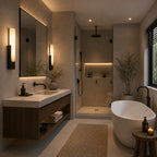 Artificial Alabaster Integrated Warm LED Flush Mount Wall Sconce