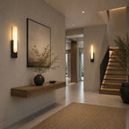 Artificial Alabaster Integrated Warm LED Flush Mount Wall Sconce