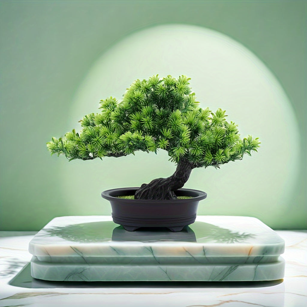 Artificial Bonsai Tree Lifelike Leaves No Maintenance 24cm