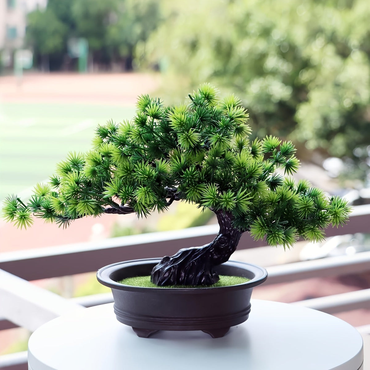 Artificial Bonsai Tree Lifelike Leaves No Maintenance 24cm