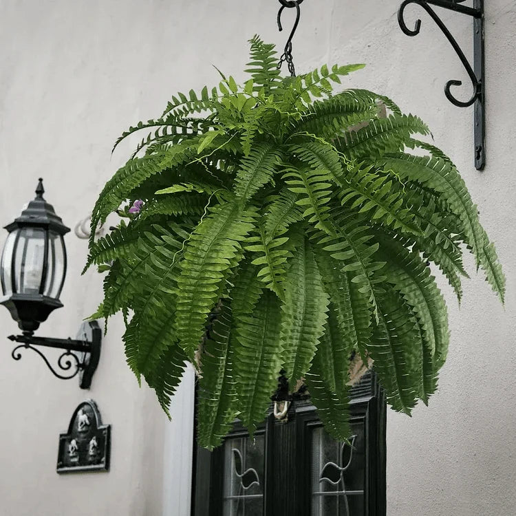 Artificial Boston Fern Stems Set of 18 UV Resistant
