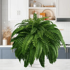 Artificial Boston Fern Stems Set of 18 UV Resistant