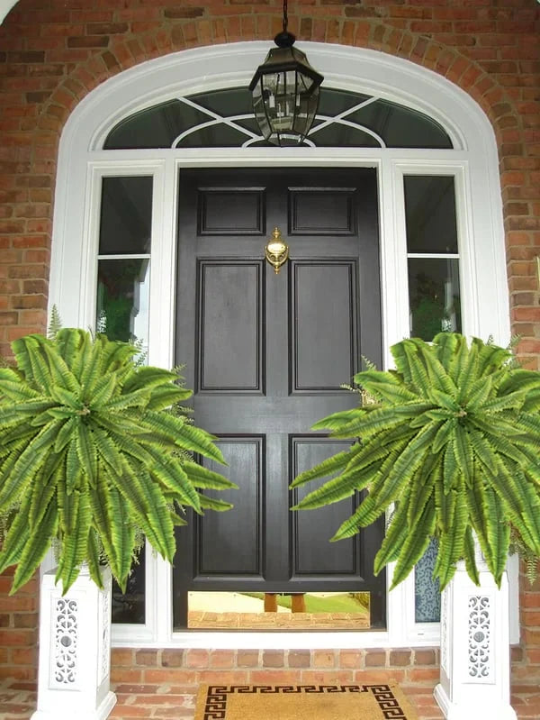 Artificial Boston Ferns UV-Resistant & Realistic Set of 18