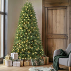 Artificial Christmas Tree Pre-Lit Warm White LED Realistic Branches