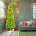 Artificial Christmas Tree Slim Pencil Space-Saving Integrated Base