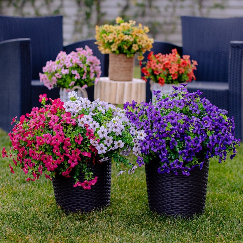 Artificial Flowers UV-Resistant Colorfast Indoor & Outdoor