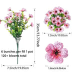 Artificial Flowers UV-Resistant Colorfast Indoor & Outdoor