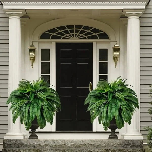 Artificial Hanging Boston Fern UV-Resistant Adjustable Stems