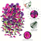 Artificial Morning Glory Vine Cascading UV-Resistant Indoor/Outdoor