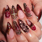 Artificial Nail Set 24-Piece Patterned Adhesive Strips