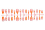 Artificial Nail Set Floral & Fruit 24-Piece With Glue