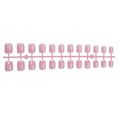 Artificial Nail Set Natural Elegant Shatter-Proof Adhesive Included