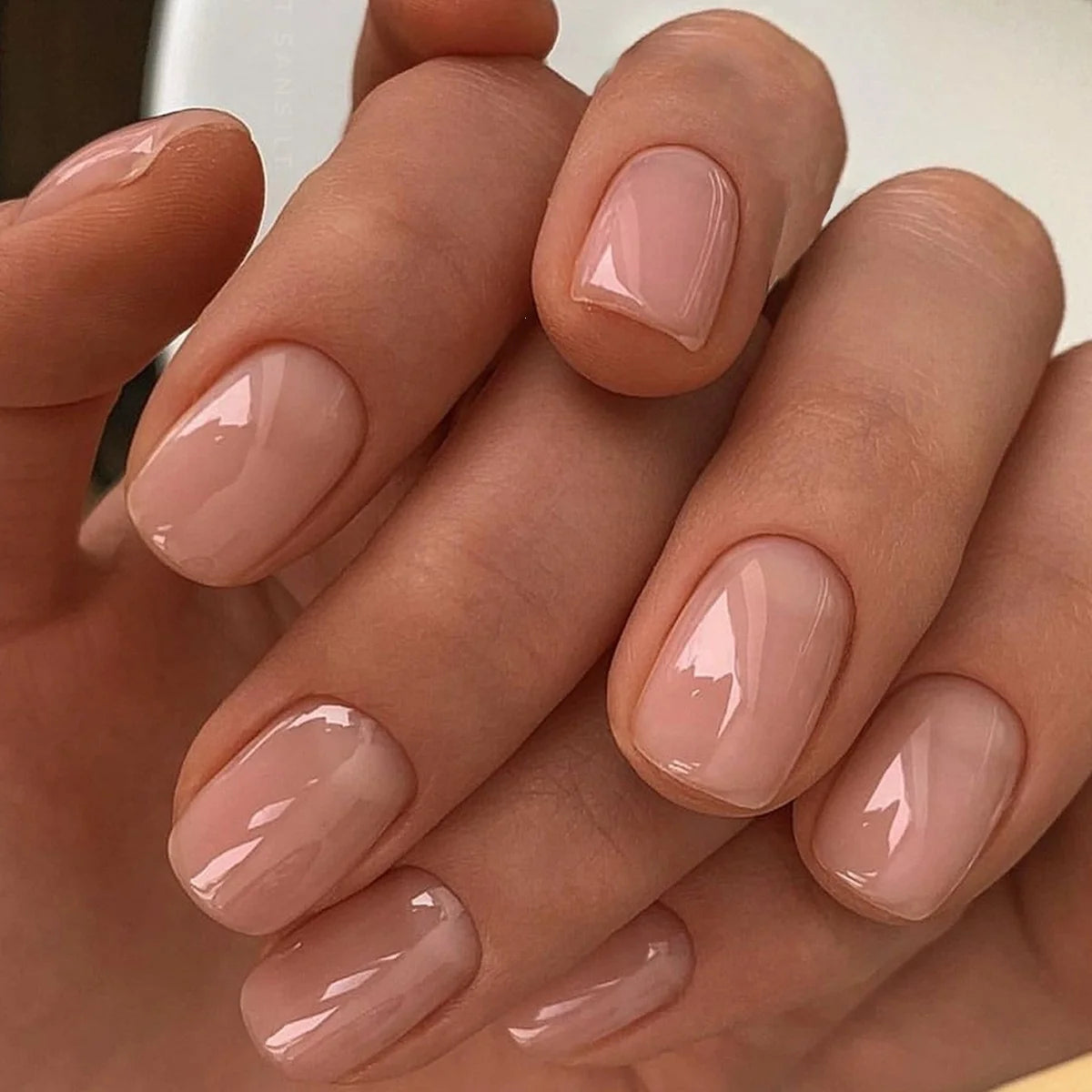 Artificial Nail Set Natural Shine Easy Application & Removal