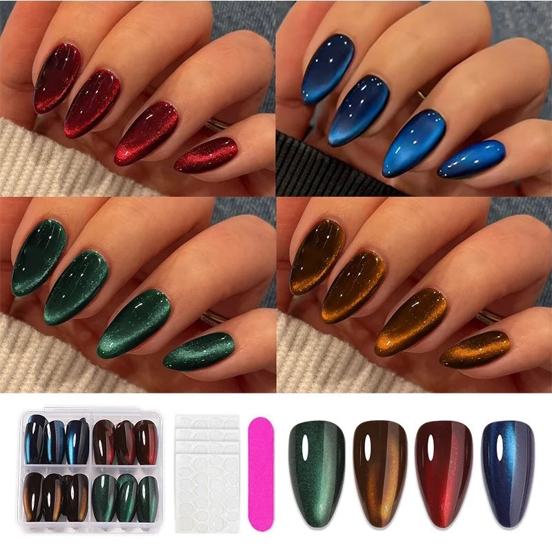 Artificial Nail Set Pointed Stiletto High-Gloss