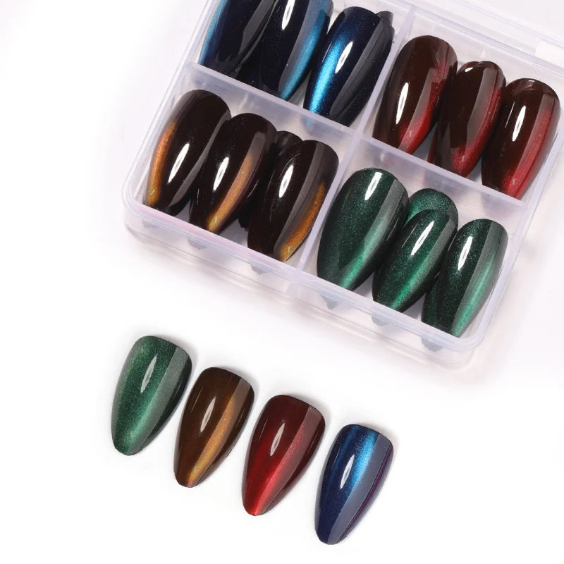 Artificial Nail Set Pointed Stiletto High-Gloss