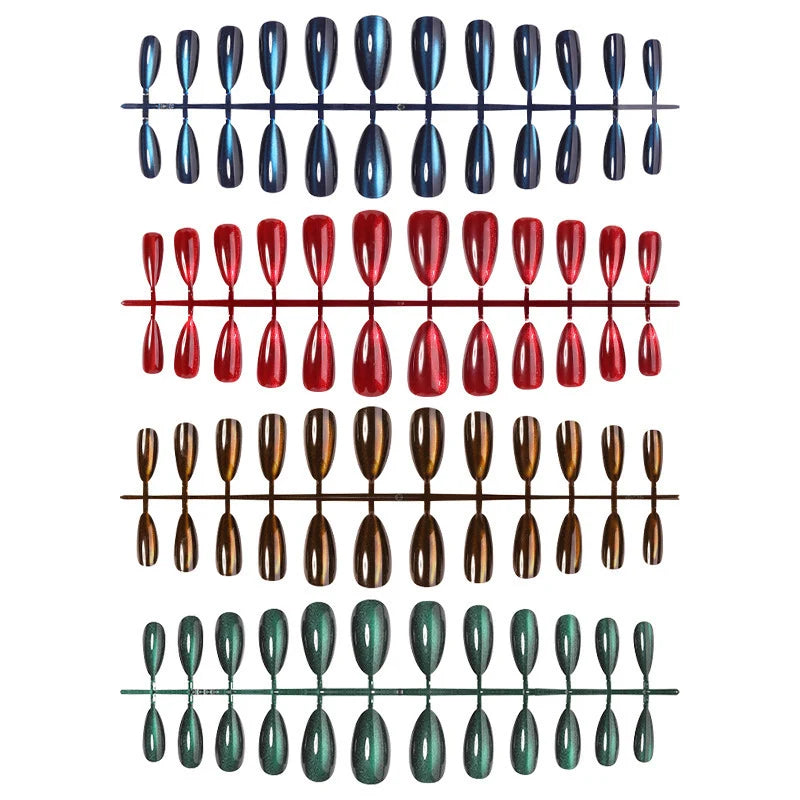 Artificial Nail Set Pointed Stiletto High-Gloss