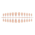 Artificial Nail Tips Self-Adhesive Brown Multiple Sizes