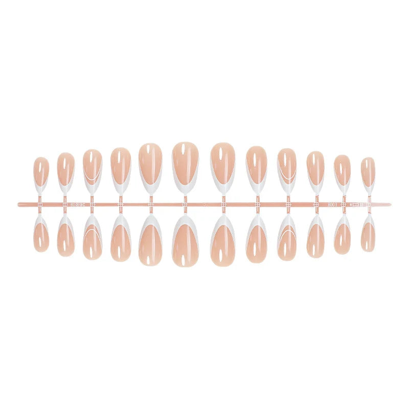 Artificial Nail Tips Self-Adhesive Brown Multiple Sizes