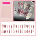 Artificial Nails Set Adhesive Strips Multiple Designs