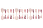 Artificial Nails Set Adhesive Strips Multiple Designs