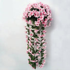 Artificial Orchid Bouquet Hanging Lifelike & Maintenance-Free