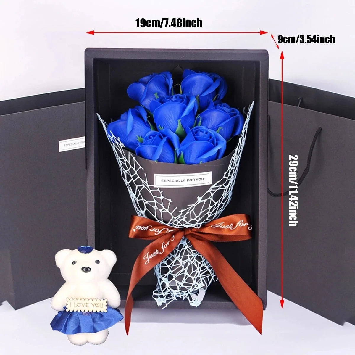Artificial Rose Bouquet 7 Heads No Maintenance