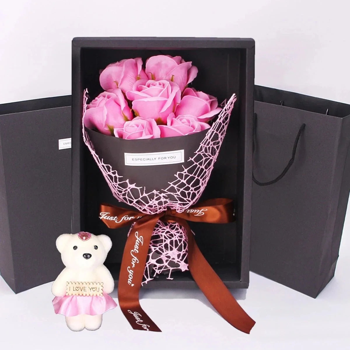 Artificial Rose Bouquet 7 Heads No Maintenance