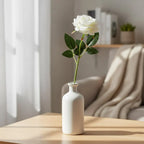 Artificial Rose Long Stem Lifelike Matte Petals
