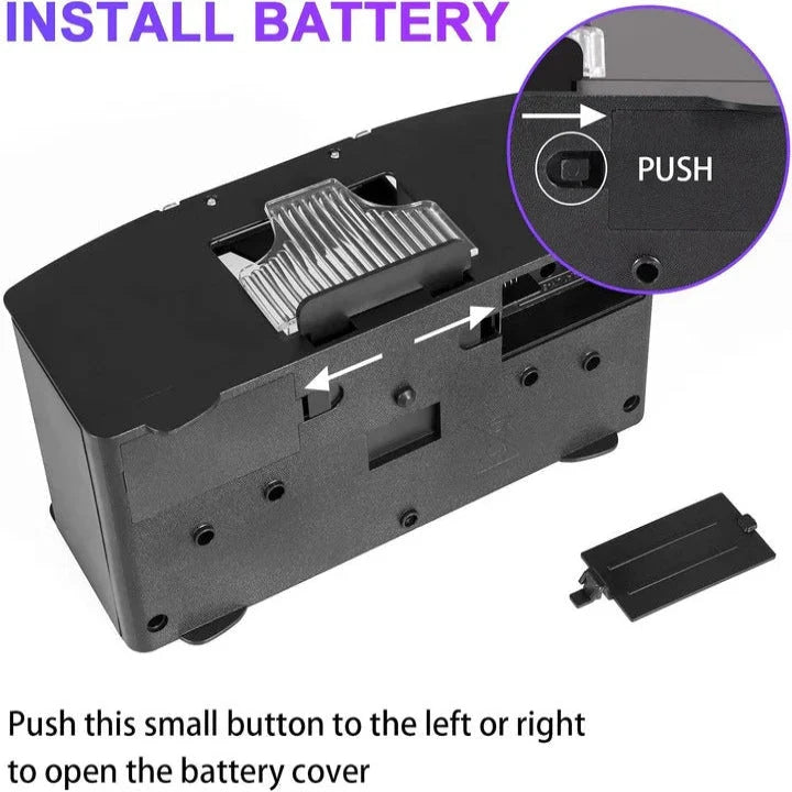 Automatic Card Shuffler Battery-Powered Handles Up To Two Decks