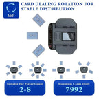 Automatic Card Shuffler & Dealer 360° Rotation One-Touch