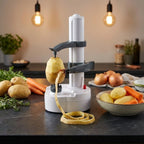 Automatic Fruit & Vegetable Peeler One-Button Operation Upright Holder