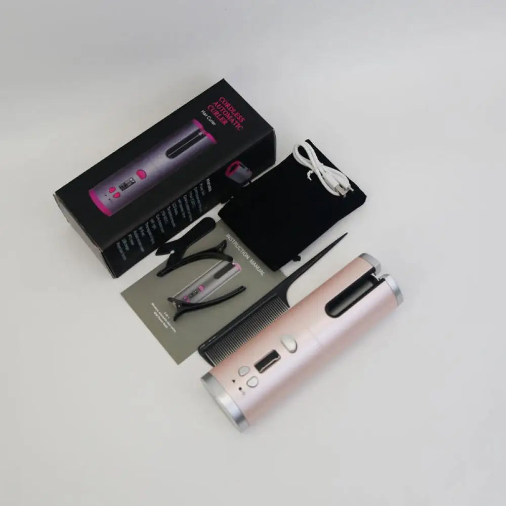 Automatic Hair Curler Cordless Anti-Tangle Ceramic Coating