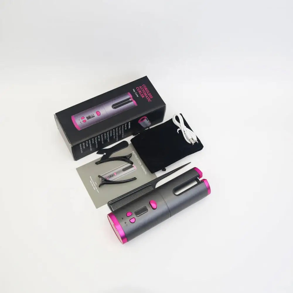 Automatic Hair Curler Cordless Anti-Tangle Ceramic Coating